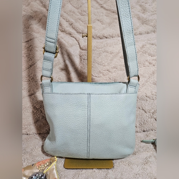 Fossil MINT GREEN Crossbody Bag & Matching Wallet Set CLEAN!! - Picture 3 of 16